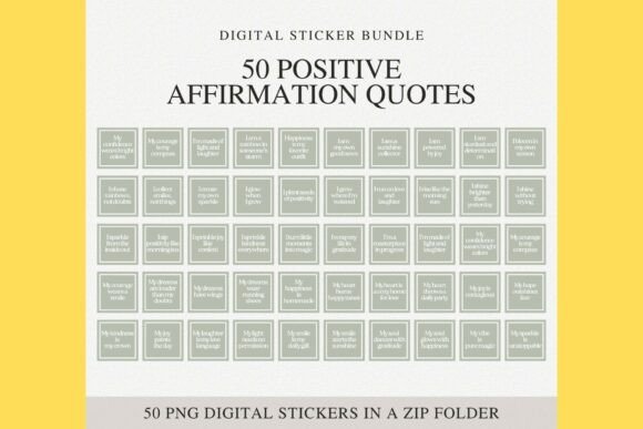 Download 50PNG Self-Love Positive Affirmation - Positive affirmation Collection