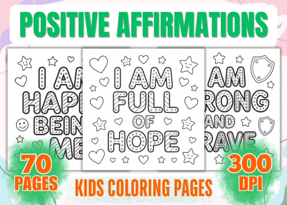 Download Kids Positive Affirmations Coloring Book - Positive affirmation Collection