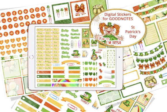 Download St Patrick's Day Goodnotes Stickers - Stickers Collection