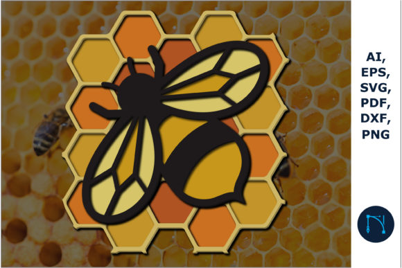 Download 3d Multi-Layered Bee SVG, Dxf Cut Files - Dxf cut files Collection