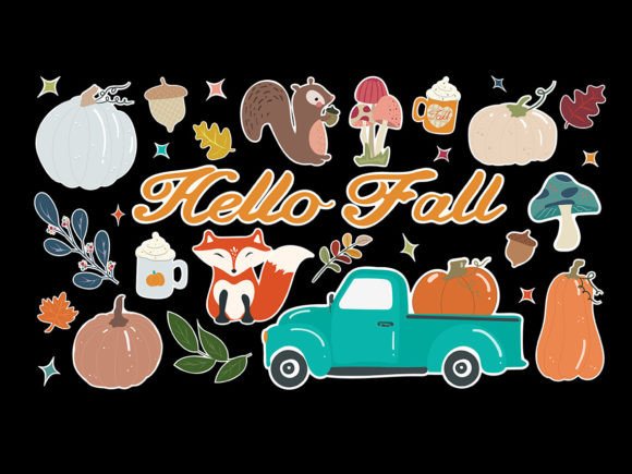 Download Autumn Stickers SVG - Stickers Collection