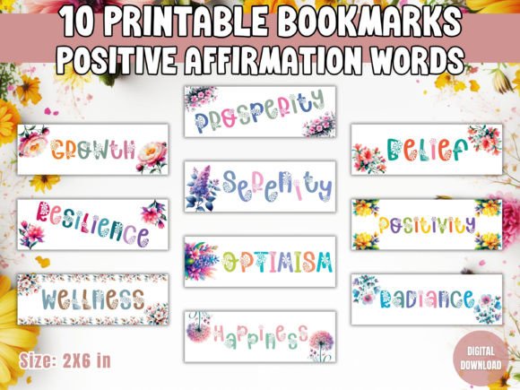 Download Positive Affirmation Words Bookmarks - Positive affirmation Collection