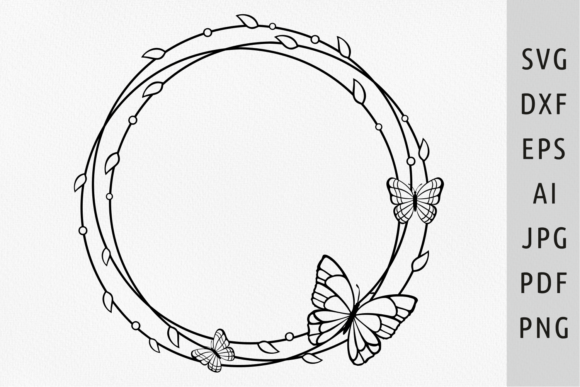 Download Butterfly Border Svg Circle Frame Svg - Circle frame Collection