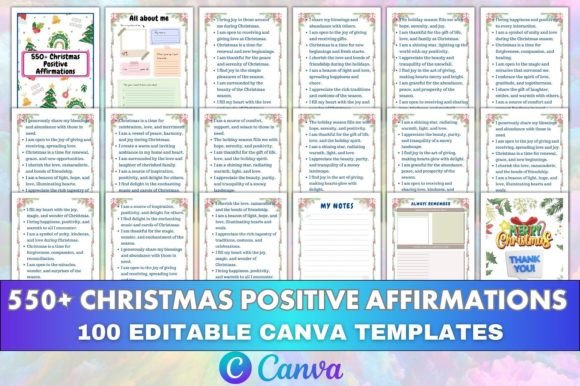 Download 550+ Christmas Positive Affirmations KDP - Positive affirmation Collection