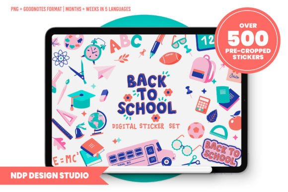 Download Digital Planner Stickers Back to School - Stickers Collection